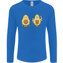 Avocado Gym Funny Fitness Training Healthy Mens Long Sleeve T-Shirt Royal Blue