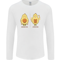 Avocado Gym Funny Fitness Training Healthy Mens Long Sleeve T-Shirt White