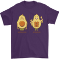 Avocado Gym Funny Fitness Training Healthy Mens T-Shirt Cotton Gildan Purple