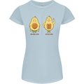 Avocado Gym Funny Fitness Training Healthy Womens Petite Cut T-Shirt Light Blue