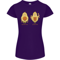 Avocado Gym Funny Fitness Training Healthy Womens Petite Cut T-Shirt Purple