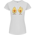 Avocado Gym Funny Fitness Training Healthy Womens Petite Cut T-Shirt White