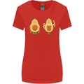 Avocado Gym Funny Fitness Training Healthy Womens Wider Cut T-Shirt Red