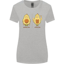 Avocado Gym Funny Fitness Training Healthy Womens Wider Cut T-Shirt Sports Grey