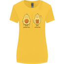 Avocado Gym Funny Fitness Training Healthy Womens Wider Cut T-Shirt Yellow