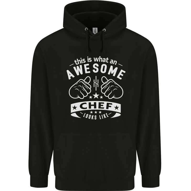 Awesome Chef Looks Like Funny Cooking Childrens Kids Hoodie Black