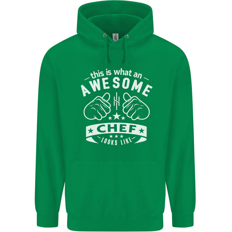 Awesome Chef Looks Like Funny Cooking Childrens Kids Hoodie Irish Green