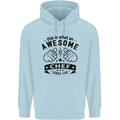 Awesome Chef Looks Like Funny Cooking Childrens Kids Hoodie Light Blue