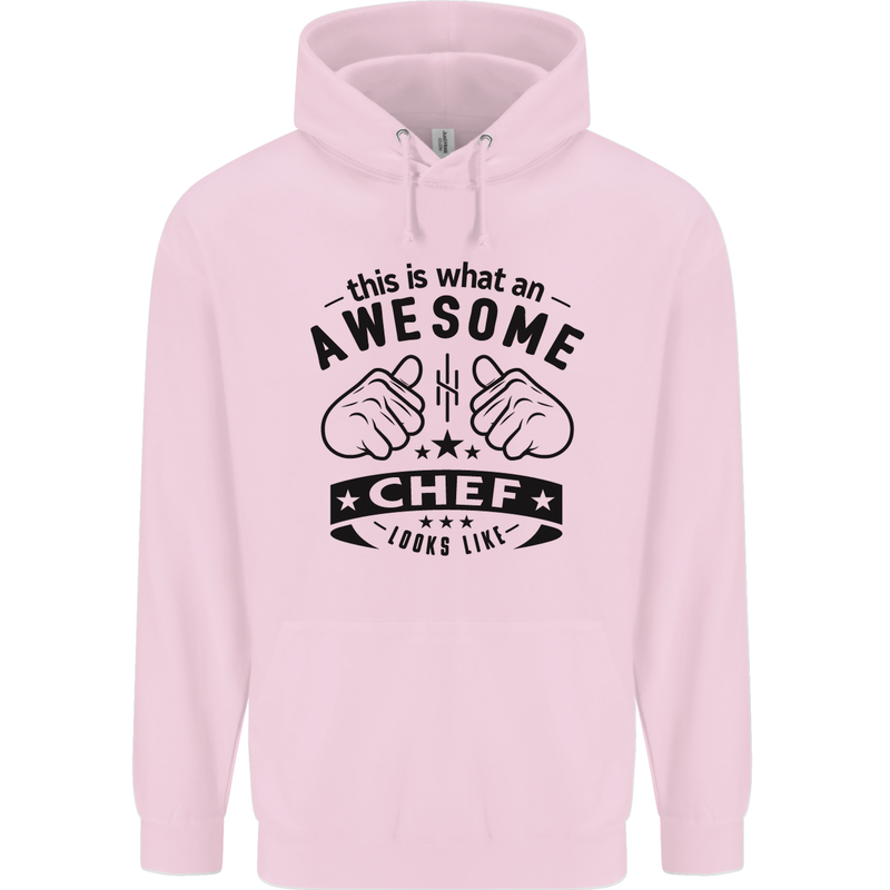 Awesome Chef Looks Like Funny Cooking Childrens Kids Hoodie Light Pink