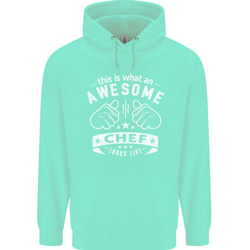 Awesome Chef Looks Like Funny Cooking Childrens Kids Hoodie Peppermint