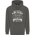 Awesome Chef Looks Like Funny Cooking Childrens Kids Hoodie Storm Grey