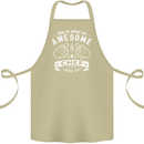 Awesome Chef Looks Like Funny Cooking Cotton Apron 100% Organic Khaki