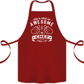 Awesome Chef Looks Like Funny Cooking Cotton Apron 100% Organic Maroon