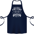 Awesome Chef Looks Like Funny Cooking Cotton Apron 100% Organic Navy Blue