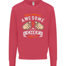 Awesome Chef Looks Like Funny Cooking Kids Sweatshirt Jumper Heliconia