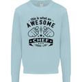 Awesome Chef Looks Like Funny Cooking Kids Sweatshirt Jumper Light Blue