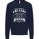 Awesome Chef Looks Like Funny Cooking Kids Sweatshirt Jumper Navy Blue