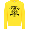 Awesome Chef Looks Like Funny Cooking Kids Sweatshirt Jumper Yellow