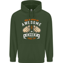Awesome Chef Looks Like Funny Cooking Mens 80% Cotton Hoodie Forest Green