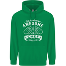 Awesome Chef Looks Like Funny Cooking Mens 80% Cotton Hoodie Irish Green
