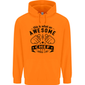 Awesome Chef Looks Like Funny Cooking Mens 80% Cotton Hoodie Orange