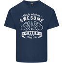Awesome Chef Looks Like Funny Cooking Mens Cotton T-Shirt Tee Top Navy Blue