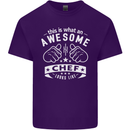 Awesome Chef Looks Like Funny Cooking Mens Cotton T-Shirt Tee Top Purple