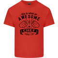 Awesome Chef Looks Like Funny Cooking Mens Cotton T-Shirt Tee Top Red