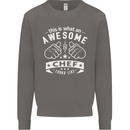 Awesome Chef Looks Like Funny Cooking Mens Sweatshirt Jumper Charcoal