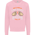 Awesome Chef Looks Like Funny Cooking Mens Sweatshirt Jumper Light Pink