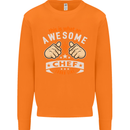 Awesome Chef Looks Like Funny Cooking Mens Sweatshirt Jumper Orange