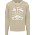 Awesome Chef Looks Like Funny Cooking Mens Sweatshirt Jumper Sand