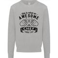 Awesome Chef Looks Like Funny Cooking Mens Sweatshirt Jumper Sports Grey