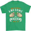 Awesome Chef Looks Like Funny Cooking Mens T-Shirt Cotton Gildan Irish Green