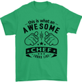 Awesome Chef Looks Like Funny Cooking Mens T-Shirt Cotton Gildan Irish Green