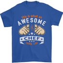 Awesome Chef Looks Like Funny Cooking Mens T-Shirt Cotton Gildan Royal Blue