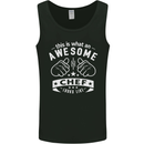 Awesome Chef Looks Like Funny Cooking Mens Vest Tank Top Black