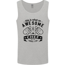 Awesome Chef Looks Like Funny Cooking Mens Vest Tank Top Sports Grey