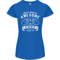 Awesome Chef Looks Like Funny Cooking Womens Petite Cut T-Shirt Royal Blue