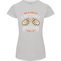 Awesome Chef Looks Like Funny Cooking Womens Petite Cut T-Shirt Sports Grey