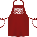 Awesome Coach Rugby Football Tennis Cotton Apron 100% Organic Maroon