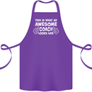 Awesome Coach Rugby Football Tennis Cotton Apron 100% Organic Purple