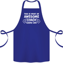 Awesome Coach Rugby Football Tennis Cotton Apron 100% Organic Royal Blue