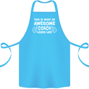 Awesome Coach Rugby Football Tennis Cotton Apron 100% Organic Turquoise