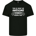 Awesome Coach Rugby Football Tennis Kids T-Shirt Childrens Black
