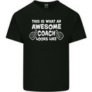 Awesome Coach Rugby Football Tennis Kids T-Shirt Childrens Black