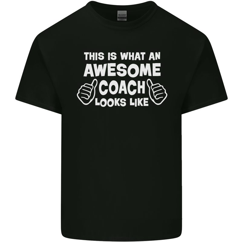 Awesome Coach Rugby Football Tennis Kids T-Shirt Childrens Black