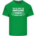 Awesome Coach Rugby Football Tennis Mens Cotton T-Shirt Tee Top Irish Green