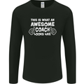 Awesome Coach Rugby Football Tennis Mens Long Sleeve T-Shirt Black