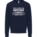 Awesome Coach Rugby Football Tennis Mens Sweatshirt Jumper Navy Blue